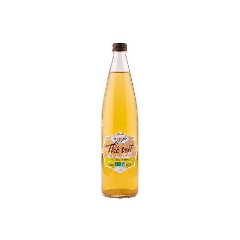INFUSION THE VERT BIO EQUIT PECHE 75CL de Meneau - les sirops de Gironde dans 🥛 Boissons sans alcools