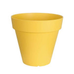 Pot Soleilla Rond 20 Jaune -Pot Riviera de Riviera - fabricant de Pots à reserve d'eau et sans réserve dans Pots en plastique