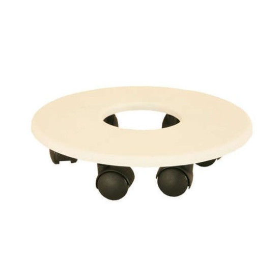 Support 6 Roulettes D33 Blanc -Pot Riviera de Riviera - fabricant de Pots à reserve d'eau et sans réserve dans Support de pot