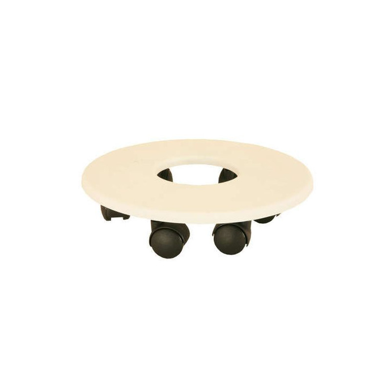 Support 6 Roulettes D33 Blanc -Pot Riviera de Riviera - fabricant de Pots à reserve d'eau et sans réserve dans Support de pot