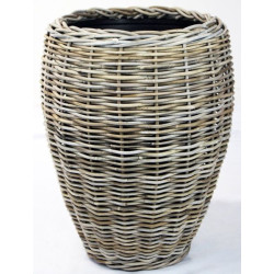 Drypot vase gris d48 h62 de Van der leeden dans Cache-pot et pot déco