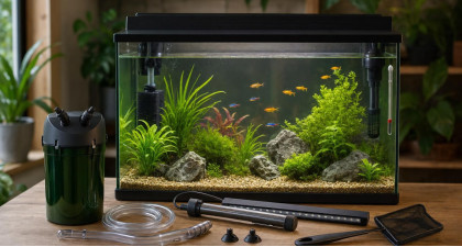 Aquarium de 100 litres : quel &eacute;quipement pr&eacute;voir et dans quel ordre ?
