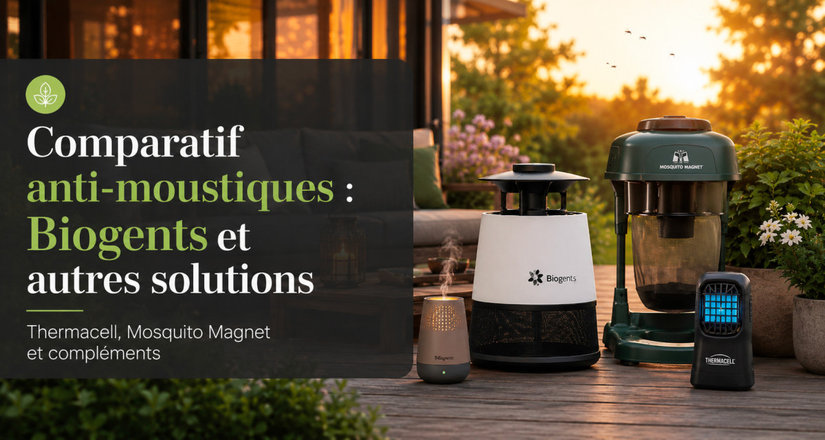 Comparatif anti-moustiques : Biogents, Thermacell, Mosquito Magnet et autres solutions