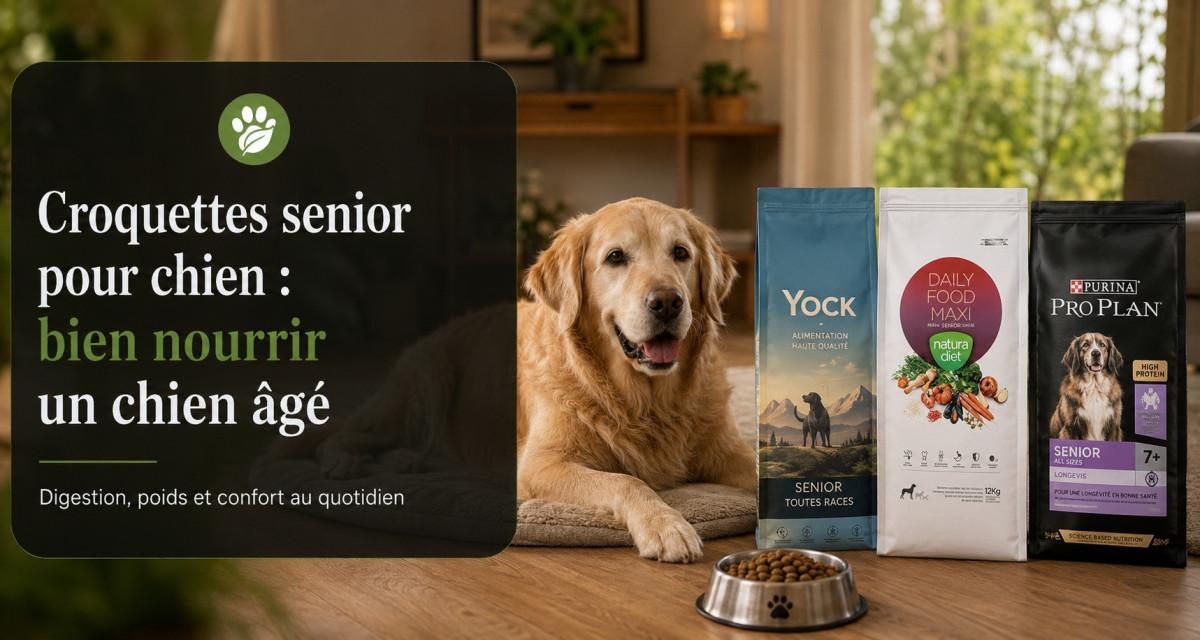 Croquettes senior pour chien : bien nourrir un chien &acirc;g&eacute;