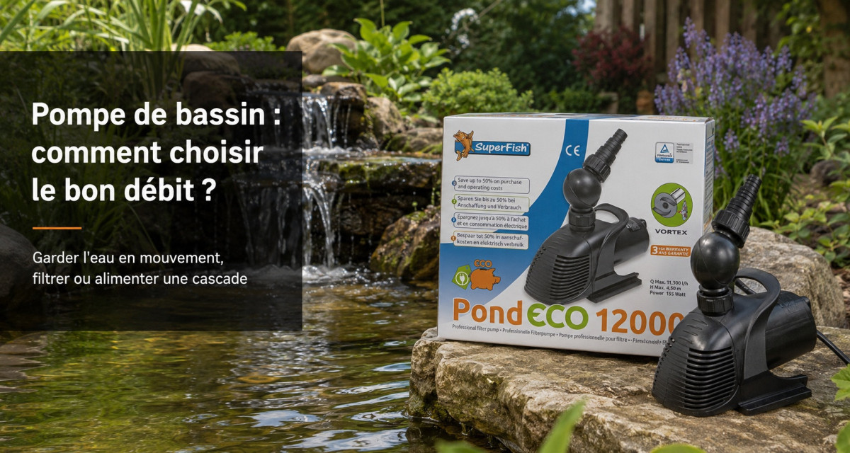 Pompe de bassin : comment choisir le bon d&eacute;bit ?