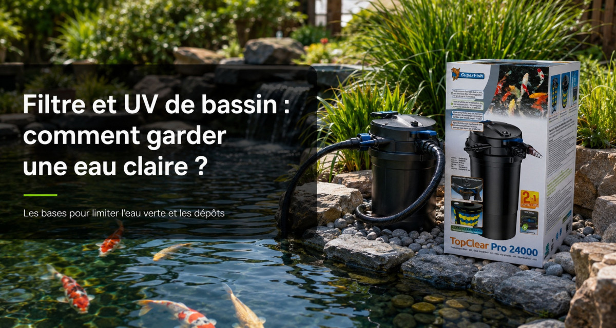 Filtre et UV de bassin : comment garder une eau claire ?