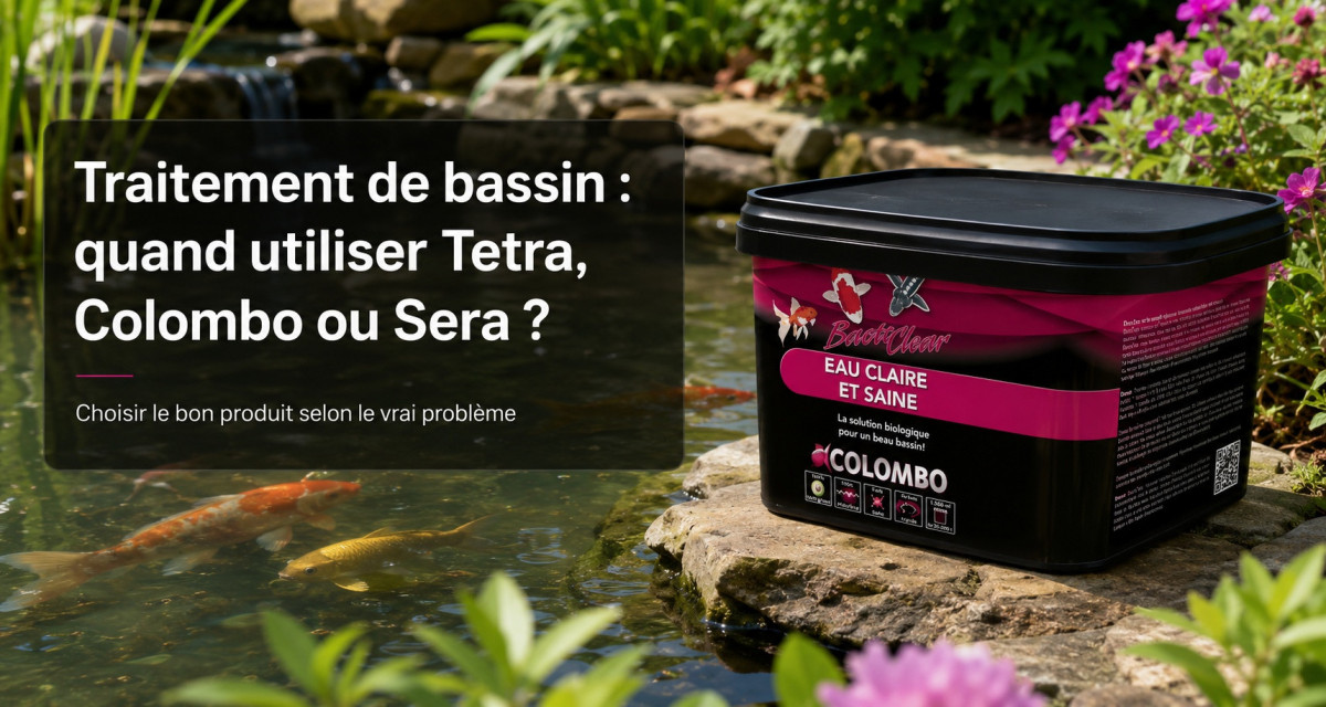 Traitement de bassin : quand utiliser Tetra, Colombo ou Sera ?