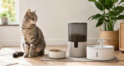Gamelles, distributeurs et fontaines : bien nourrir et hydrater son chat