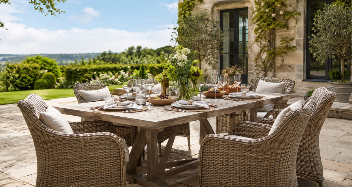Table de jardin : quelle forme et quelle dimension choisir pour recevoir ?