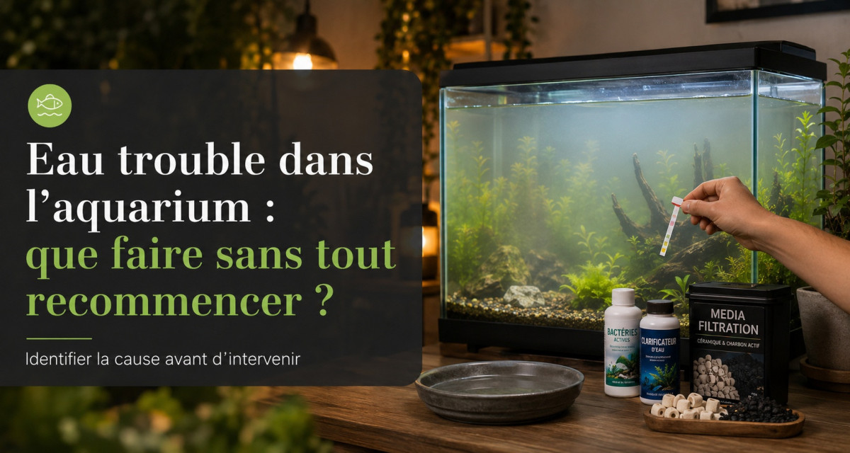 Eau trouble dans l&rsquo;aquarium : que faire sans tout recommencer ?