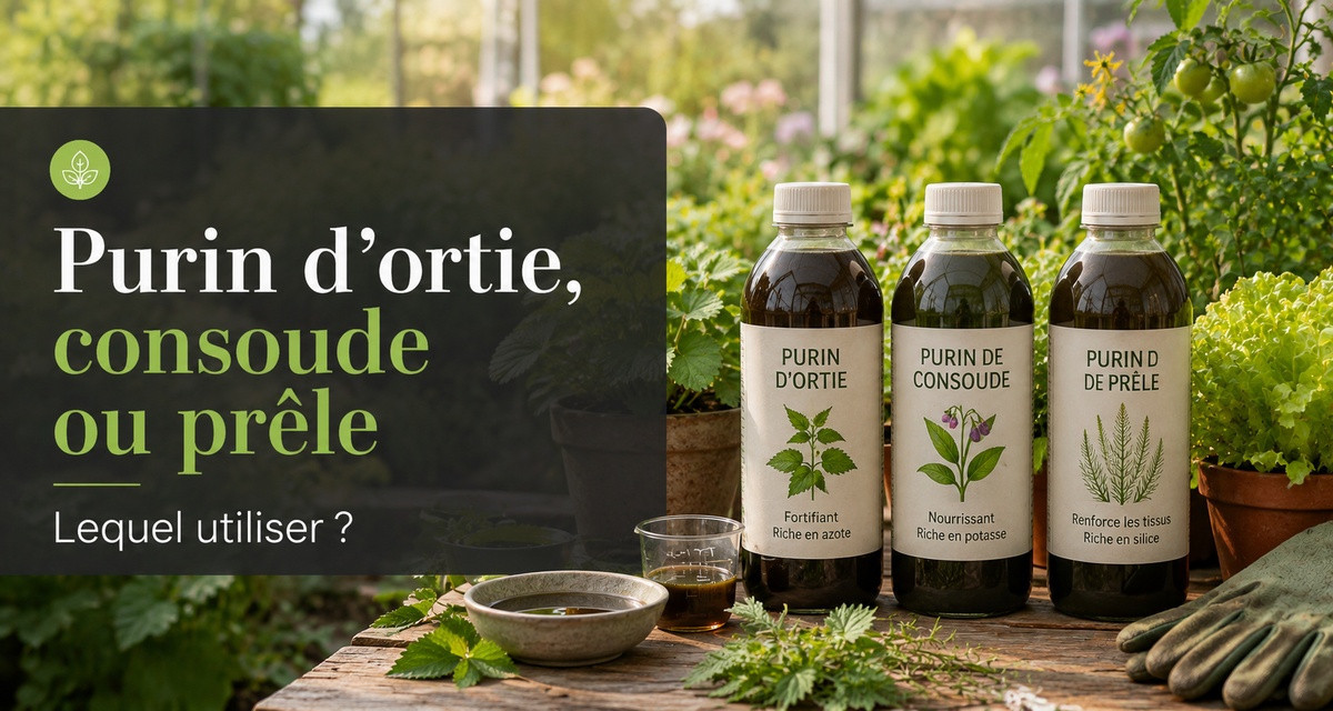 Purin d&rsquo;ortie, consoude ou pr&ecirc;le : lequel utiliser ?