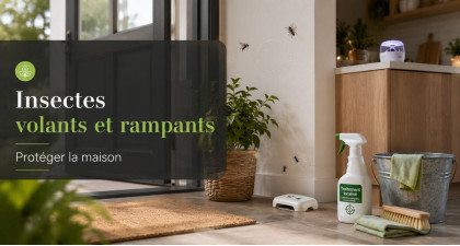 Insectes volants et rampants : protéger la maison sans traiter partout