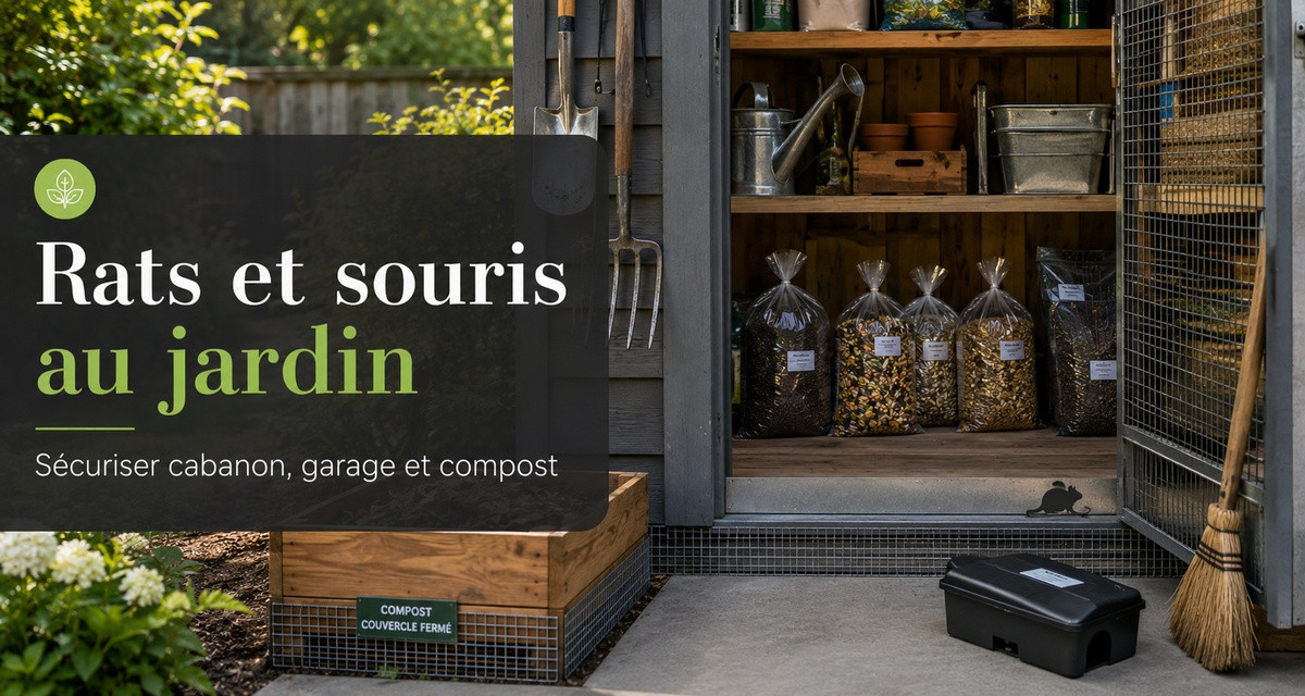 Rats et souris au jardin : s&eacute;curiser cabanon, garage et compost