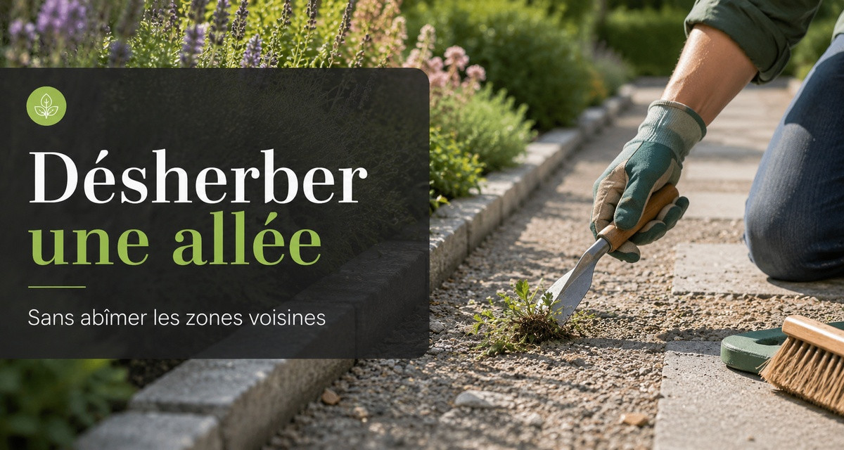 D&eacute;sherber une all&eacute;e sans ab&icirc;mer les zones voisines