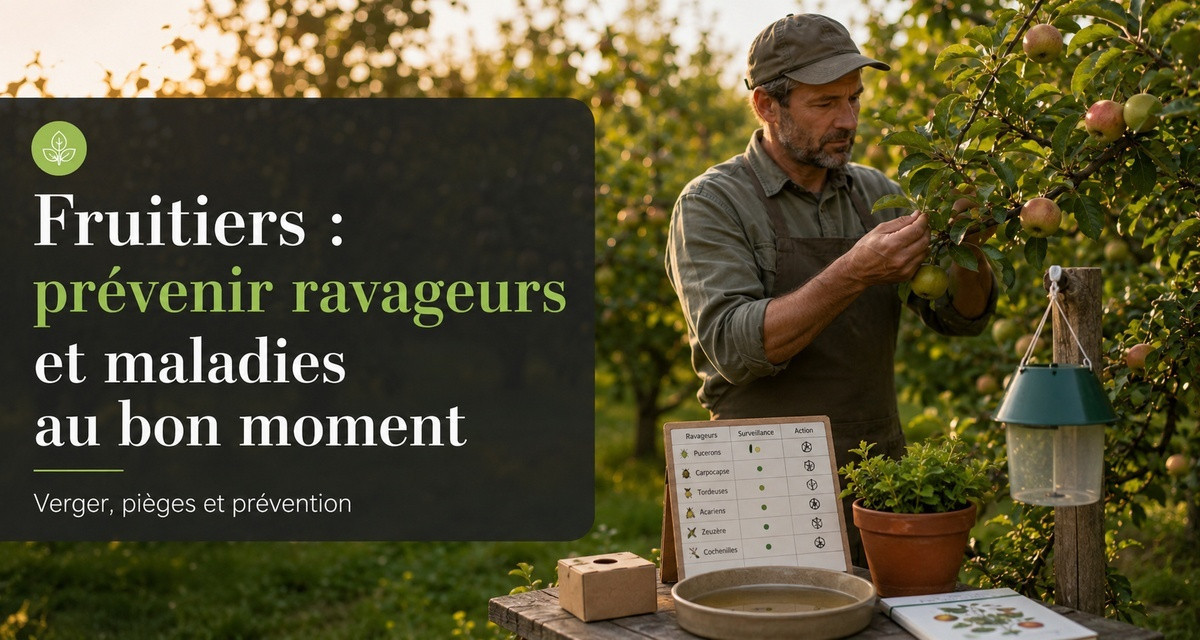 Fruitiers : pr&eacute;venir ravageurs et maladies au bon moment
