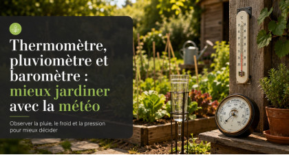 Thermomètre, pluviomètre et baromètre : mieux jardiner avec la météo