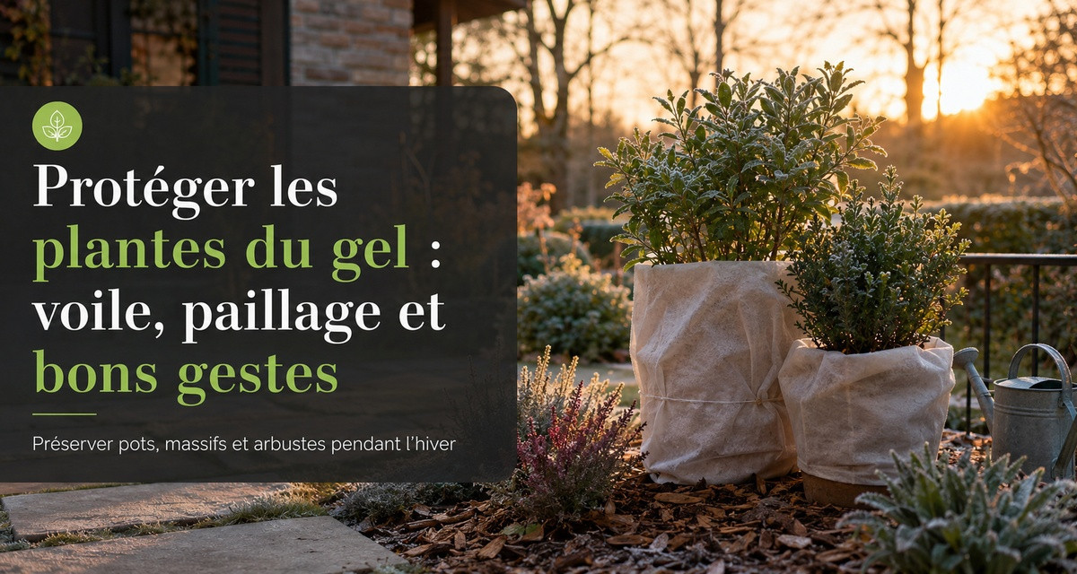Prot&eacute;ger les plantes du gel : voile, paillage et bons gestes