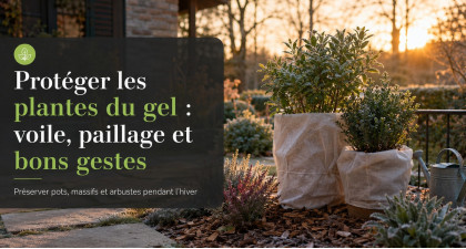 Protéger les plantes du gel : voile, paillage et bons gestes