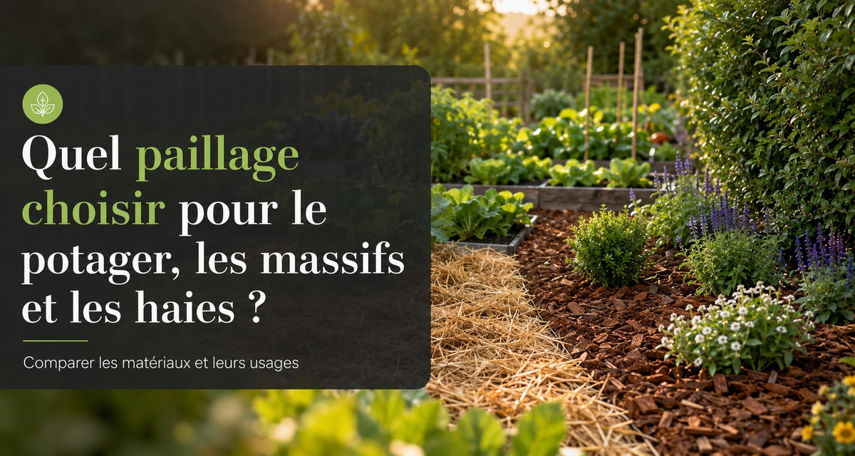 Quel paillage choisir pour le potager, les massifs et les haies ?
