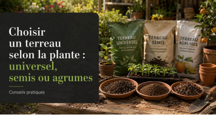 Choisir un terreau selon la plante : universel, semis ou agrumes