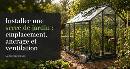 Installer une serre de jardin : emplacement, ancrage et ventilation