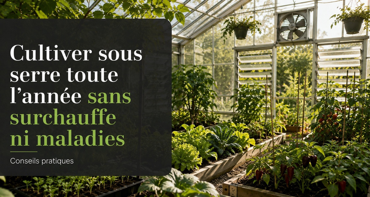 Cultiver sous serre toute l&rsquo;ann&eacute;e sans surchauffe ni maladies