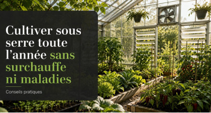 Cultiver sous serre toute l’année sans surchauffe ni maladies