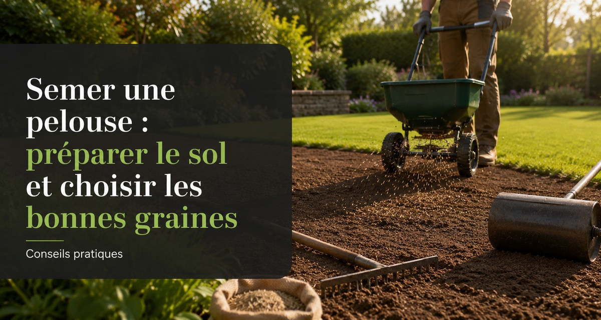 Semer une pelouse : pr&eacute;parer le sol et choisir les bonnes graines