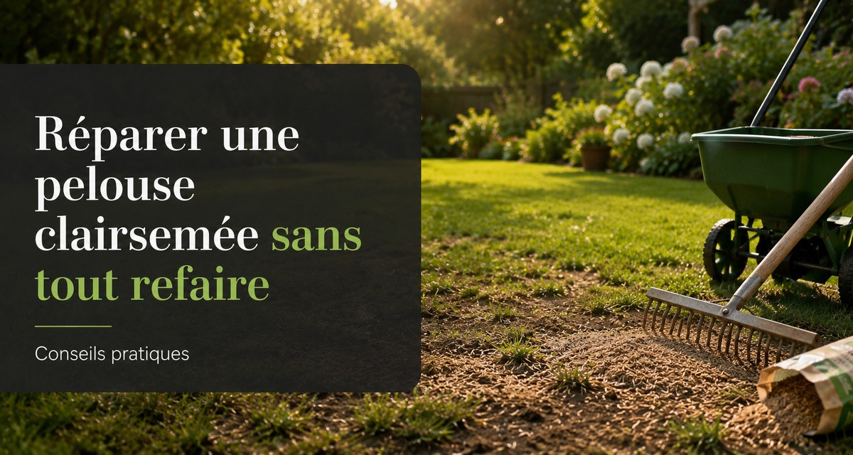 R&eacute;parer une pelouse clairsem&eacute;e sans tout refaire
