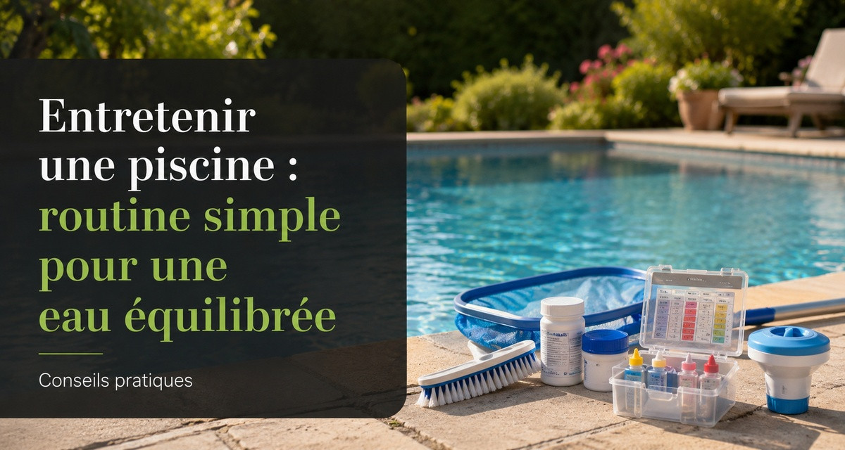 Entretenir une piscine : routine simple pour une eau &eacute;quilibr&eacute;e