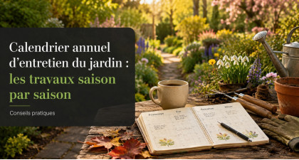 Calendrier annuel d’entretien du jardin : les travaux saison par saison